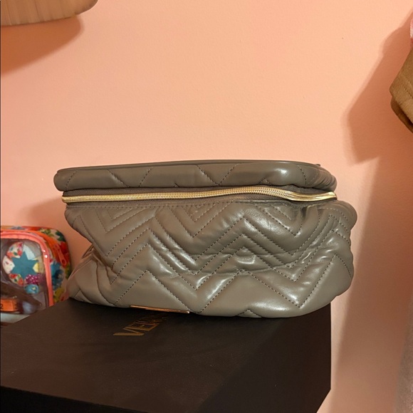 Tartan + Twine Handbags - Tartan + Twine Quilted Gray Cosmetic Bag
